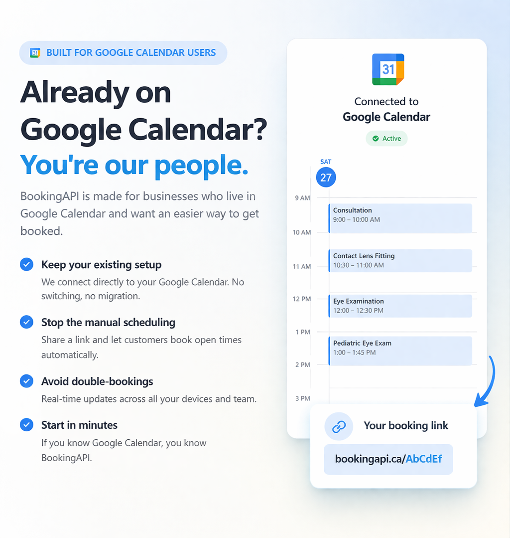 Google Calendar Booking: The Simplest Way for Small Businesses